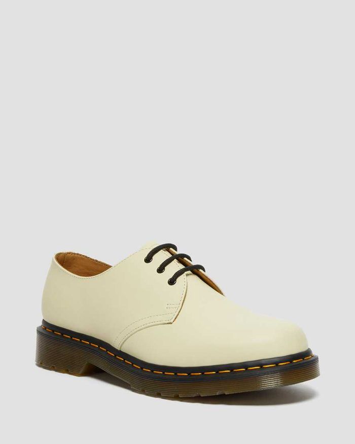 Dr Martens Mens 1461 Smooth Leather Oxfords Beige - 46815JKTB